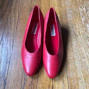 Vintage Flats with gold cat details